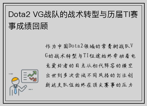Dota2 VG战队的战术转型与历届TI赛事成绩回顾